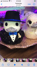 Load image into Gallery viewer, Bride and Groom Large blinged Ducks