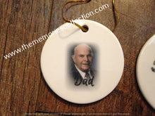 Load image into Gallery viewer, Memorial Photo Keepsake Ceramic Ornament
