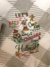 Load image into Gallery viewer, Christmas Movie Watching throw Blanket Buffalo Plaid, Cheetah Leopard or Gray plaid