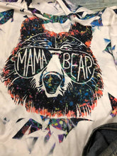 Load image into Gallery viewer, &quot;Mama Bear&quot; t-shirt  Shattered Glass effect
