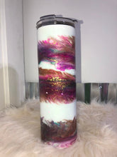 Load image into Gallery viewer, &quot;Feathery&quot; Finished Designer Tumbler  Ready to ship!  C1
