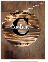 Load image into Gallery viewer, Circle Round Flag Distressed signs Personalized 24"
