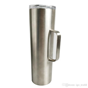 20 ounce straight tumbler with handle