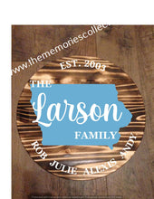 Load image into Gallery viewer, Circle Round Flag Distressed signs Personalized 24"