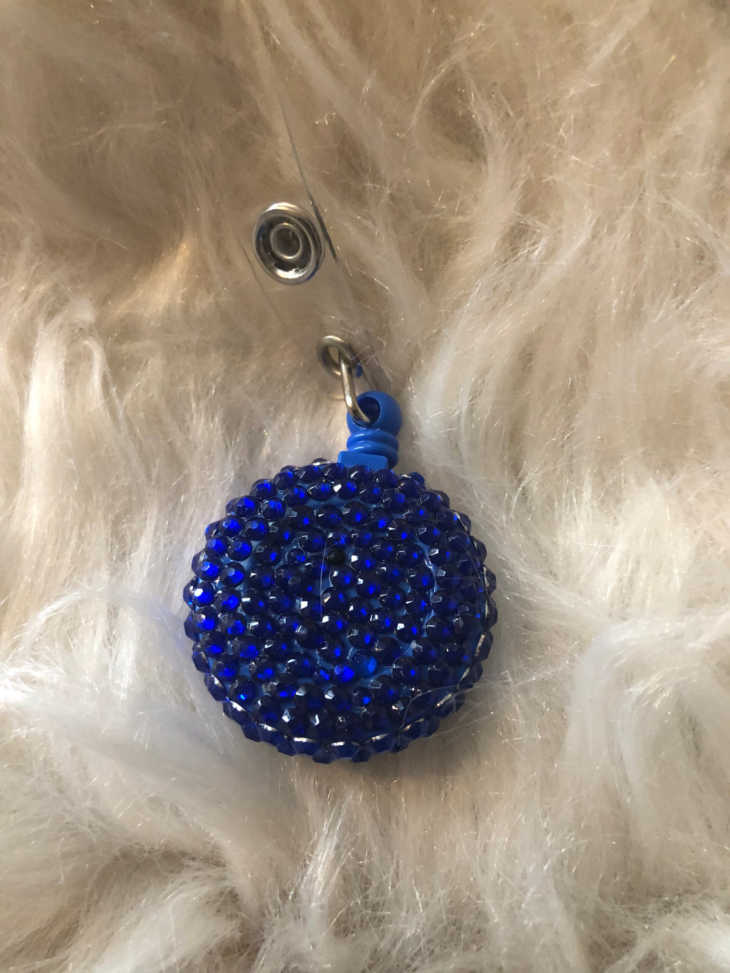 Badge Reel with rhinestones or glitter