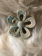 Load image into Gallery viewer, Flower hair clip with rhinestones
