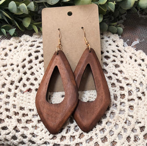 Wooden earrings