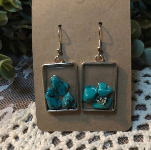 Turquoise dangle earrings