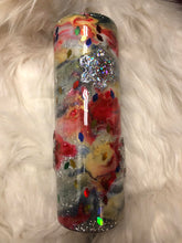 Load image into Gallery viewer, 3 D snowflakes Christmas Finished30 ounce Designer Tumbler  Ready to ship!
