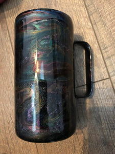 20 ounce Finished Designer Tumbler  with handle  Ready to ship!
