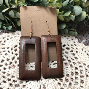 Wooden earrings