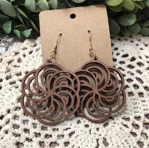 Wooden earrings