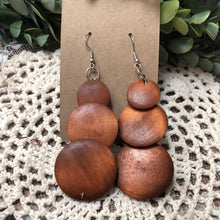 Load image into Gallery viewer, Wooden earrings
