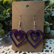 Load image into Gallery viewer, Resin shapes dangle earrings
