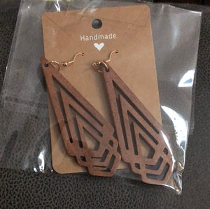 Wooden earrings   (16-34)