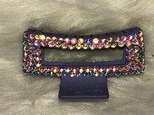 Load image into Gallery viewer, Bling rhinestone Hair clip bar Plum purple
