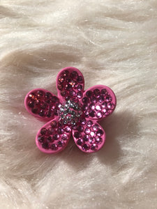 Small Bling rhinestone Flower Hair Clip