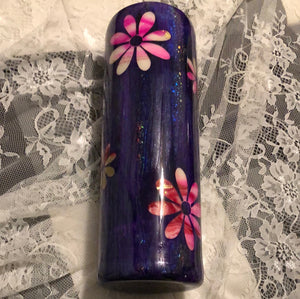 Flower Power D18 Finished Designer Tumbler  Ready to ship!