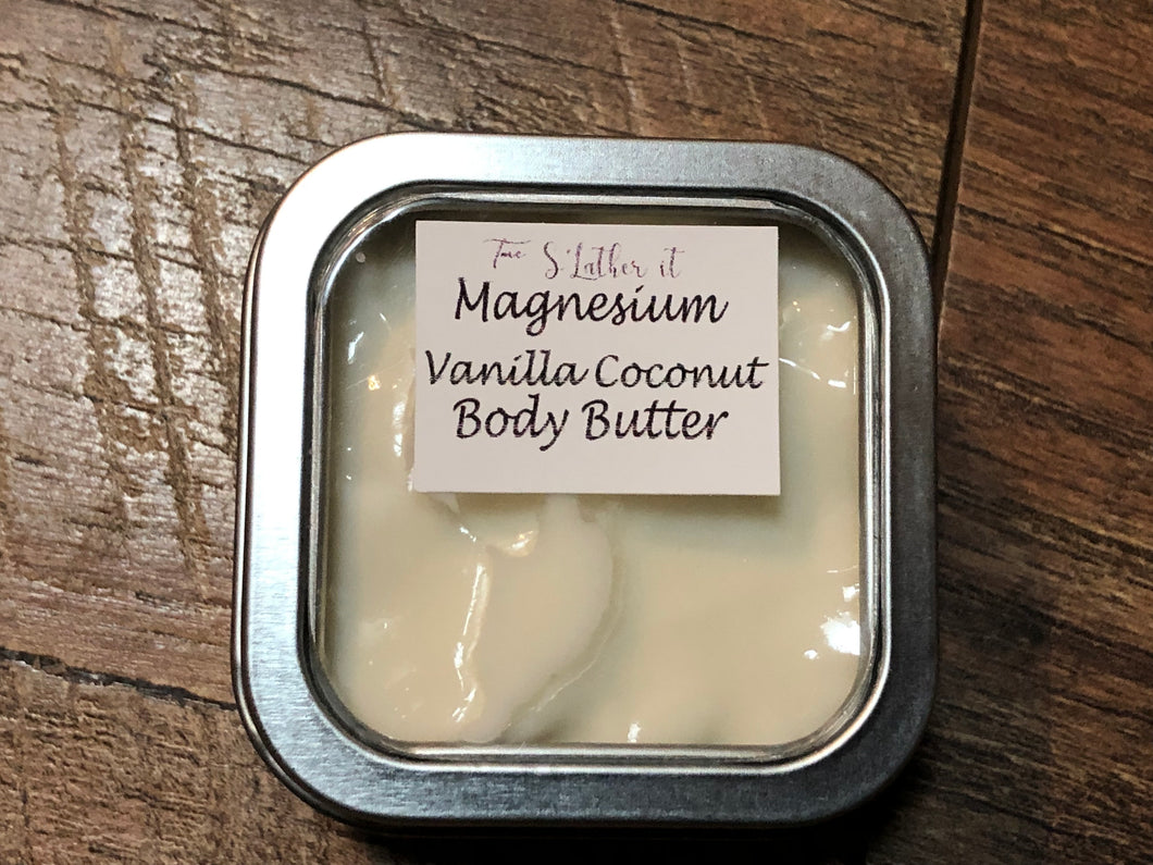 Magnesium body butter Vanilla Coconut Scented