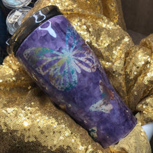 Load image into Gallery viewer, 30 ounce painted tumbler S64  Butterfly peek a boo
