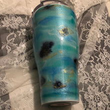 Load image into Gallery viewer, Blue Beauty D16 Designer Tumbler 30 ounce Ready to ship!
