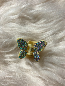 Small Bling rhinestone Hair Butterfly