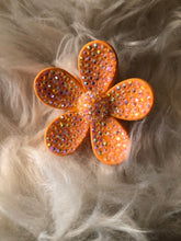 Load image into Gallery viewer, Flower hair clip with rhinestones
