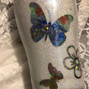 Butterflies are free  D12 Designer Tumbler 30 ounce Ready to ship!