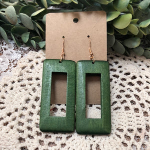 Wooden earrings