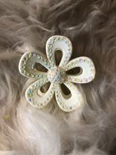 Load image into Gallery viewer, Flower hair clip with rhinestones
