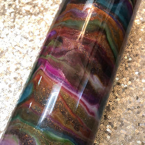 Sparkle swirl" Finished Designer Tumbler Ready to ship!  30 ounce tumbler