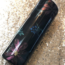 Load image into Gallery viewer, Hand painted flowers Finished Designer Tumbler Ready to ship!  20 ounce tumbler
