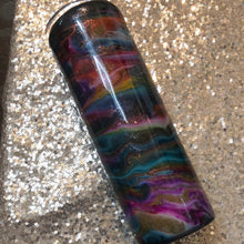 Load image into Gallery viewer, Sparkle swirl&quot; Finished Designer Tumbler Ready to ship!  30 ounce tumbler
