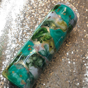 Playing in the leaves Finished Designer Tumbler Ready to ship!  20 ounce tumbler