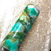 Load image into Gallery viewer, Playing in the leaves Finished Designer Tumbler Ready to ship!  20 ounce tumbler
