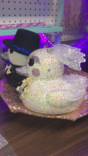 Load and play video in Gallery viewer, Bride and Groom Large blinged  Ducks
