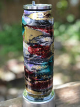 Load image into Gallery viewer, &quot;Golden Jewel&quot; Finished Designer Can Tumbler #108  Ready to ship!
