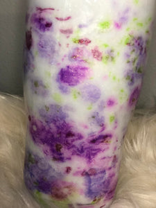 "Wildflowers" Finished Designer Can Tumbler #145  Ready to ship!