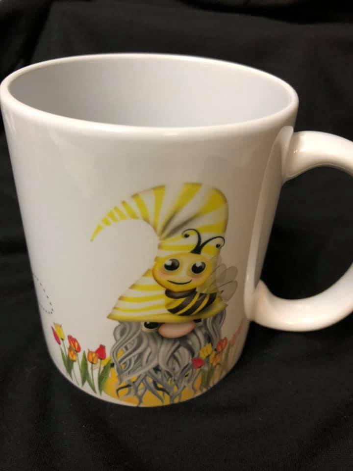 Gnomes and Bees Gnome Coffee Mug