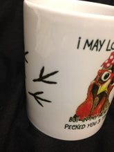 Load image into Gallery viewer, Hen Chicken with Bandanna or Rooster funny mug
