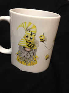 Gnomes and Bees Gnome Coffee Mug