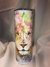 Load image into Gallery viewer, 20 oz. Stainless Steel Tumbler Pastel Lion
