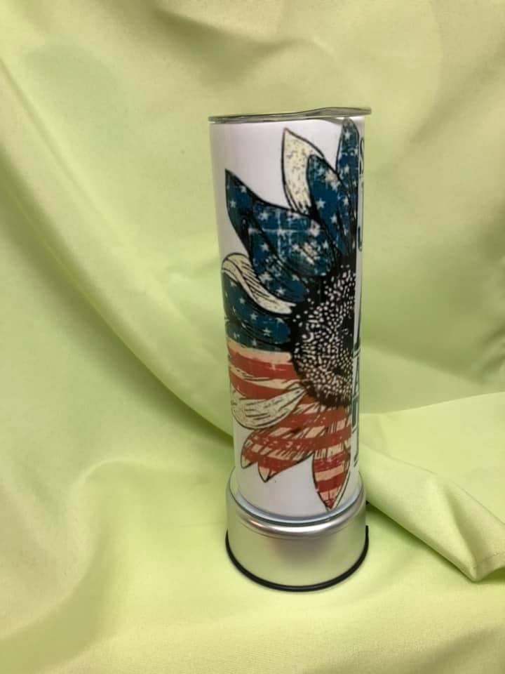 She loves Jesus and America too 20 oz. Stainless Steel Tumbler