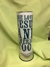 Load image into Gallery viewer, She loves Jesus and America too 20 oz. Stainless Steel Tumbler
