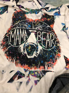 "Mama Bear" t-shirt  Shattered Glass effect