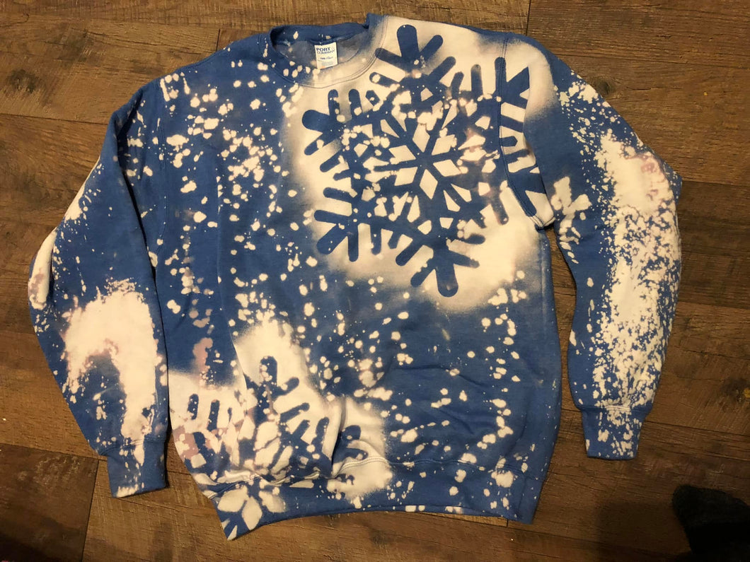 Beautiful Blue Snowflakes Sweatshirt