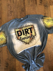 Dirt and Diamonds Softball  T-shirt