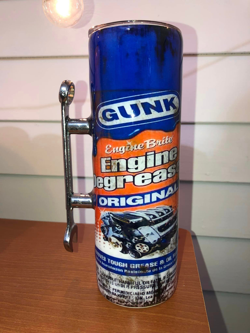 Gunk Engine Grease handled Finished Designer Tumbler   Ready to ship!  30 ounce tumbler