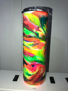 Neon  lights Finished Designer Tumbler   Ready to ship!  20 ounce tumbler