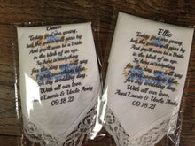 Load image into Gallery viewer, Personalized Handkerchief for Wedding or Anytime
